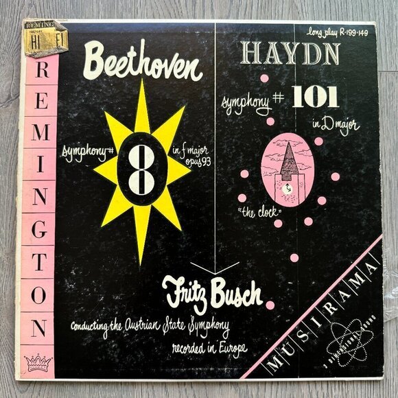 Vintage Beethoven Symphony No. 8 & Haydn Symphony No. 101 Vinyl Record - Picture 2 of 6
